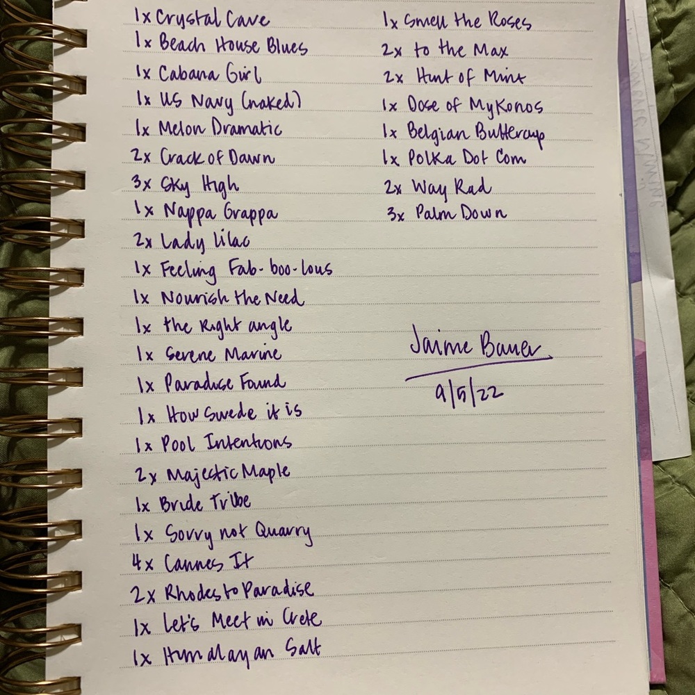 Bundle of color street sets!!